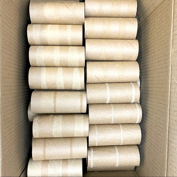 80 ct - Empty Toilet Paper Rolls Cardboard for Creating Crafts, Gardening, Brown - Picture 2 of 2